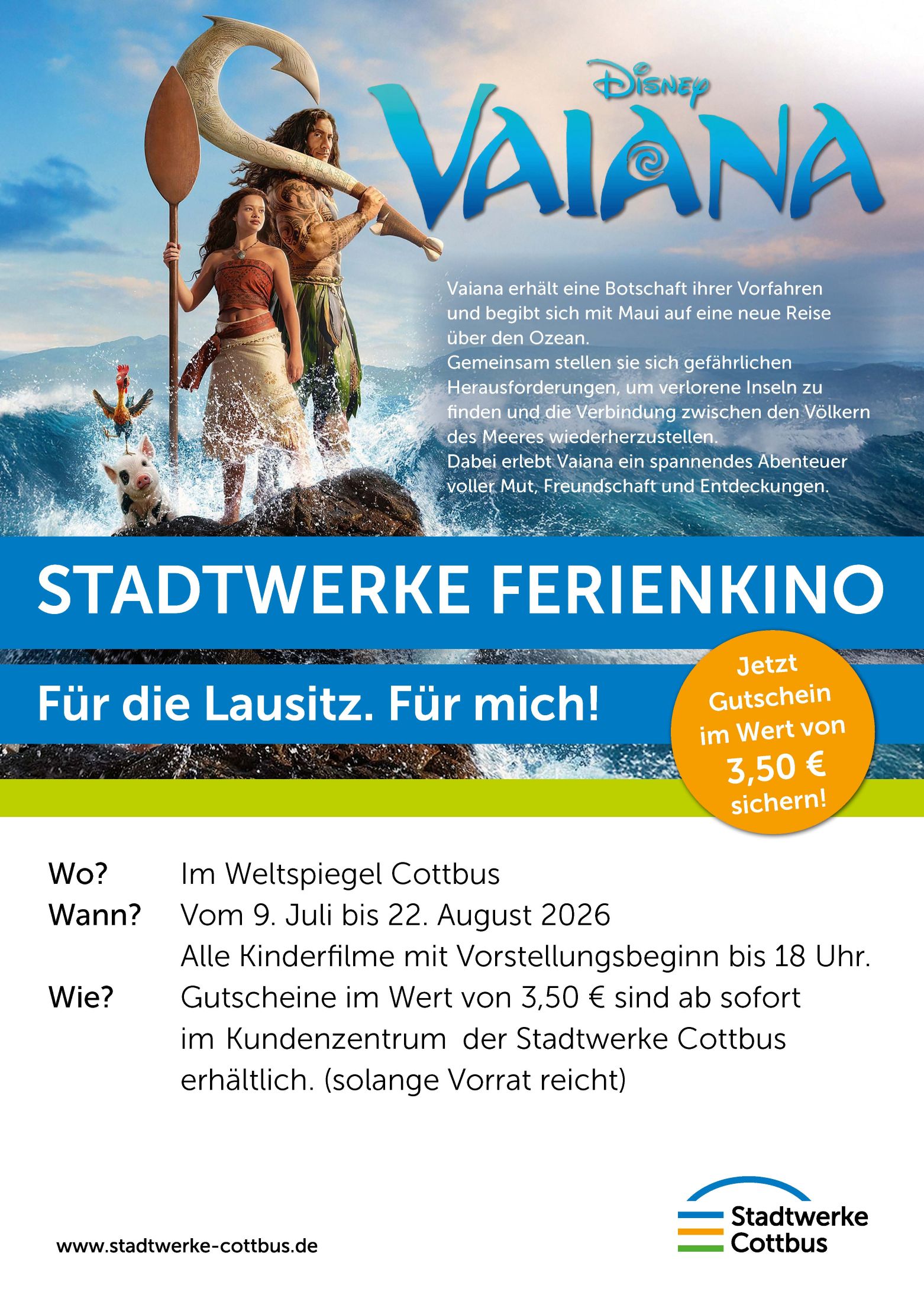 Ferienkino Stadtwerke Poster